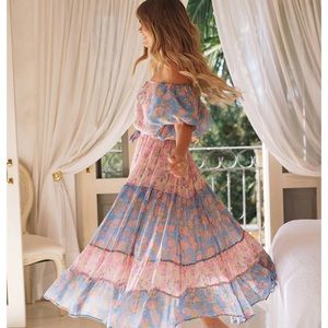 Spell & The Gypsy Collective Juniper Tiered Gown, Size Medium